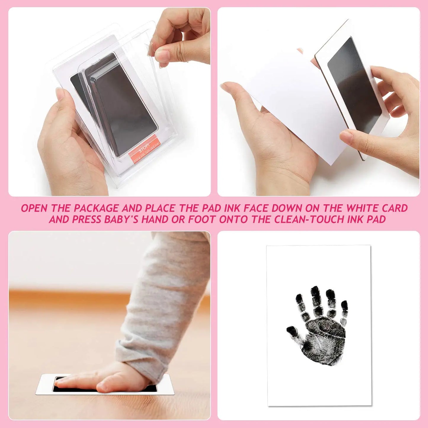 NEW!! Pet Footprints Ink Pads Kits