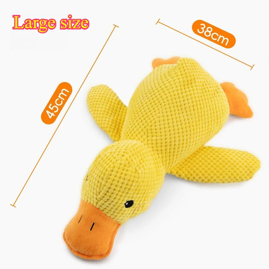Dog Toy Stomping Duck Bite Resistant Grinding Teeth Cleaning Large Dog Interactive Entertainment Puppy Boredom Pet Plush Toy