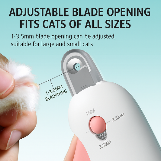 Adjustable Cat Nail Clipper with Grinder