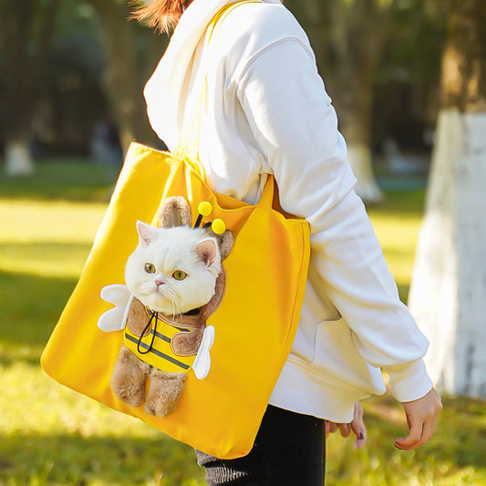 Portable Cute Cat Tote Bag