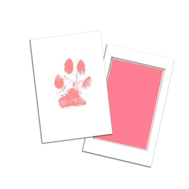 Cat Dog Paw Print Ink Kit Pad Safe Non-toxic Baby Footprints Newborn Shower Handprint Easy Diy Clean Touch Inkless Pet Souvenir