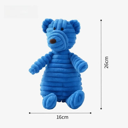 Dog Toys Plush Squeaky Chew Proof-Self-Entertaining Puppy Teething Toys Durable Interactive Boredom Relief for Medium Small Dogs