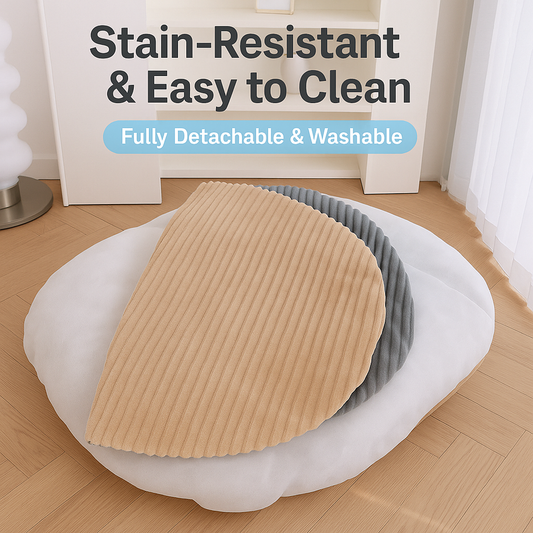 Reversible Corduroy Plush Pet Bed