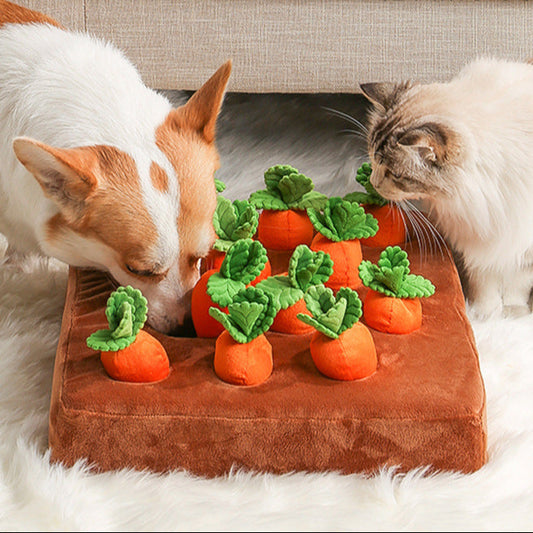 "Pull the Carrot Out" Pet Soft Toy (35x25cm)