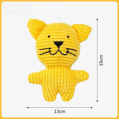 Dog Toys Plush Squeaky Chew Proof-Self-Entertaining Puppy Teething Toys Durable Interactive Boredom Relief for Medium Small Dogs