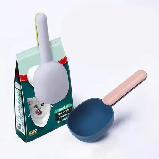 Splicing Ribbon Clip Handle Pet Food Spoon